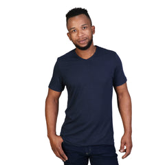 160G Heavyweight Lifestyle V-Neck T-Shirt-0