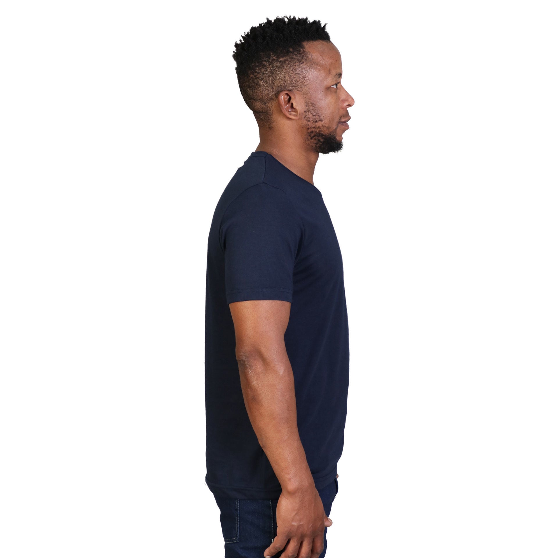 160G Heavyweight Lifestyle V-Neck T-Shirt-1