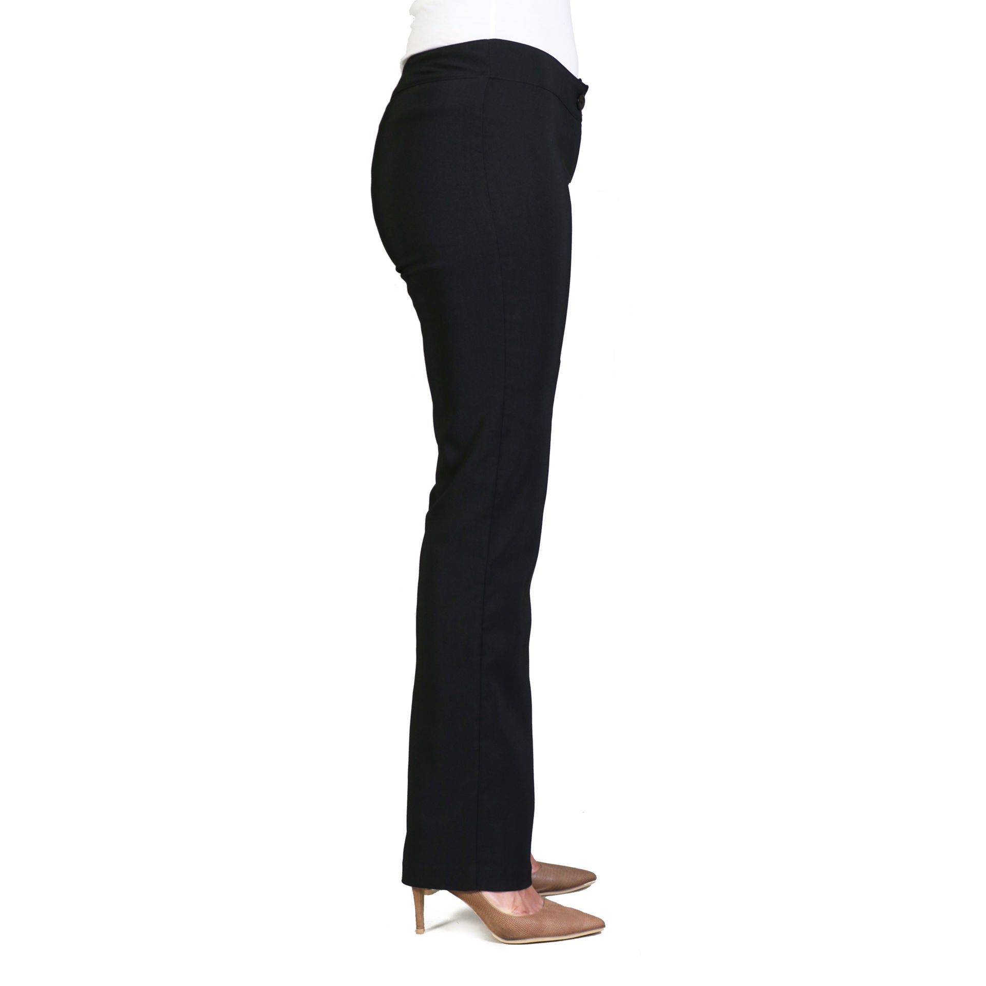 Ladies Bengaline Pants- Black-1