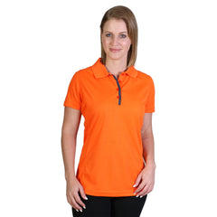 Ladies Matrix Polo - Orange/graphite-0