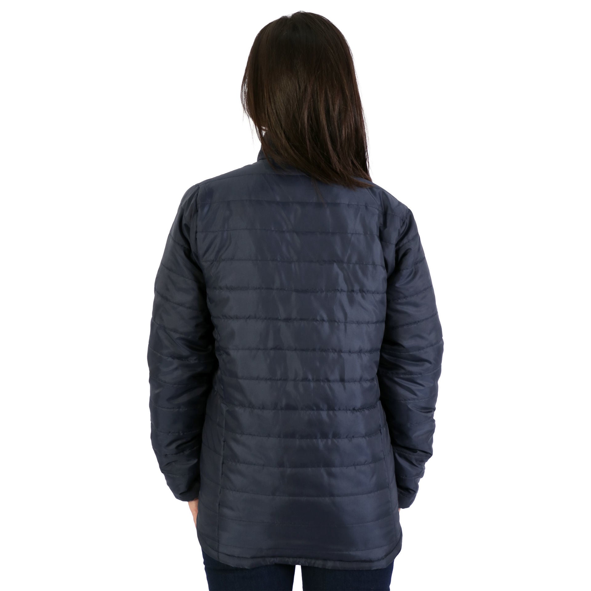 Ladies Ballista Puffer Jacket - Navy - End Of Range-2