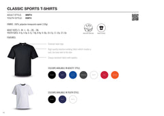 Youth Classic Sports T-shirts - Black - End Of Range-2