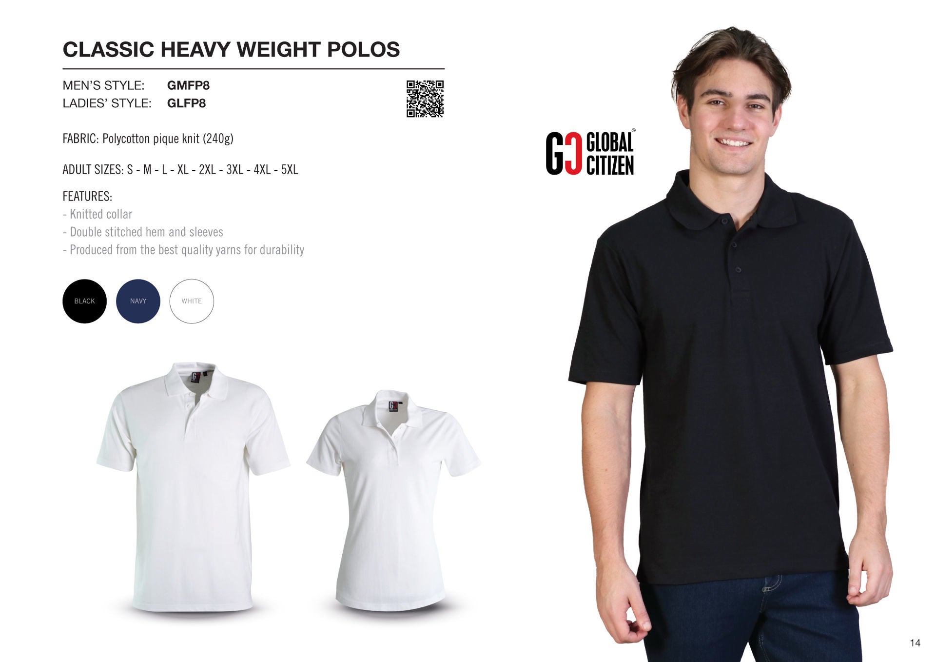 240g Classic Heavy Weight Polo-6