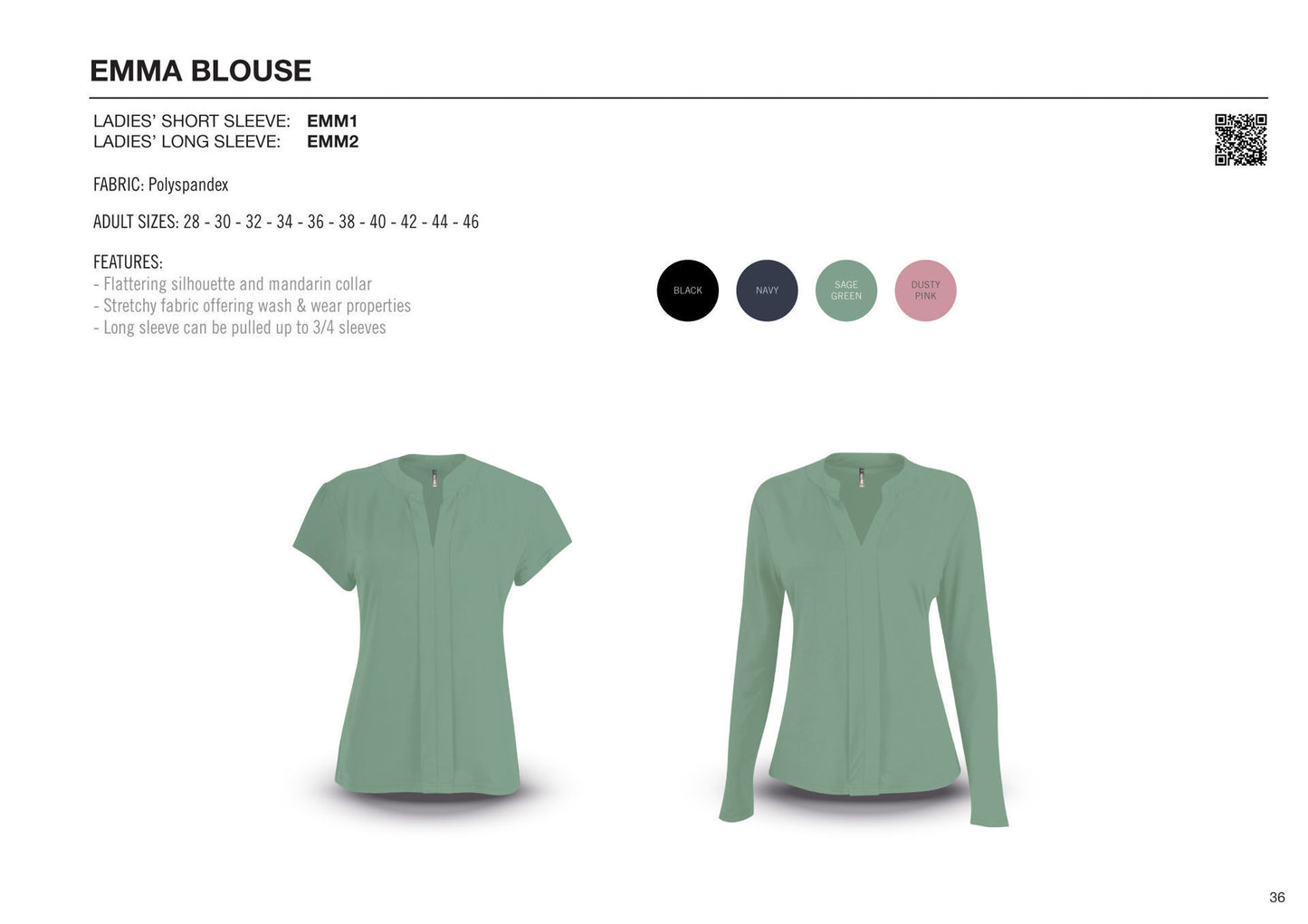 Emma  Blouse - Short Sleeve-17