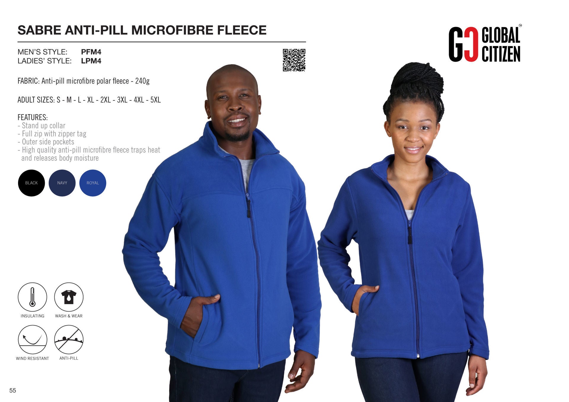 Sabre Anti-pill Microfibre Fleece-12