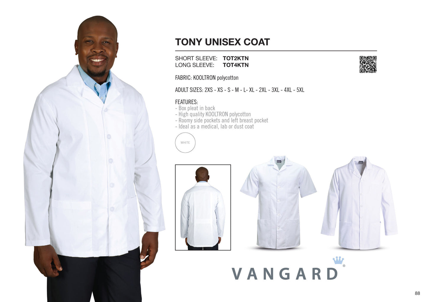 Tony Unisex Coat - Short sleeve-3