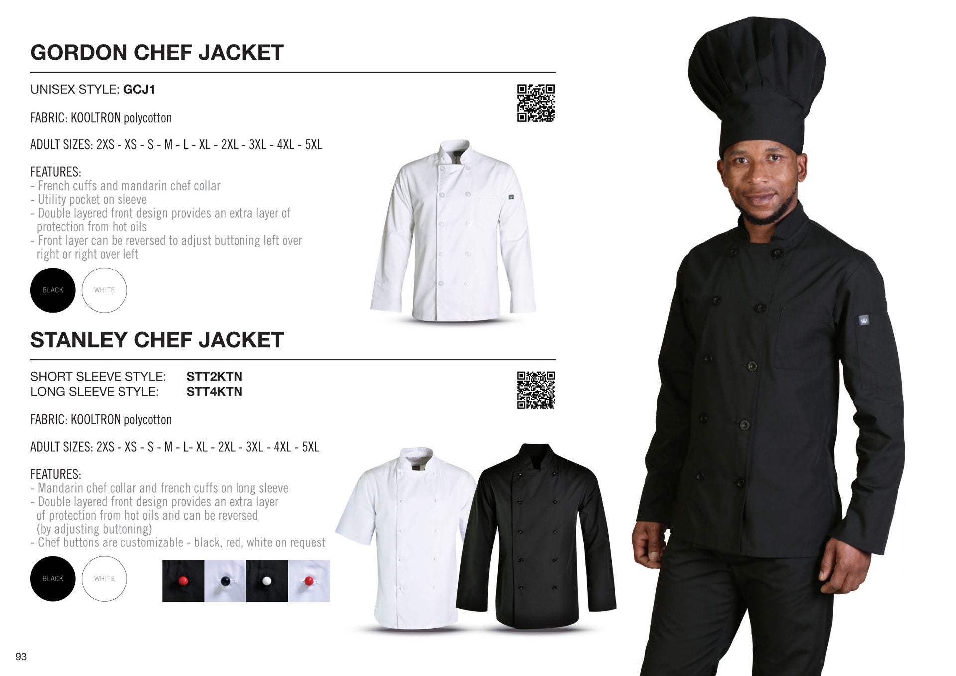 Stanley Chef Jacket - Short Sleeve-5