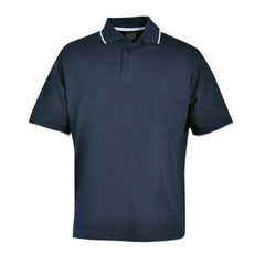 Pencil Stripe Golfer - Navy/white-0