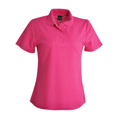 175g Ladies Classic Pique Knit Polo - Hot Pink - End Of Range-0