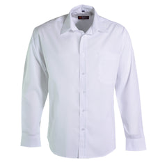 Icon Woven Shirt Long Sleeve - White - End Of Range-0