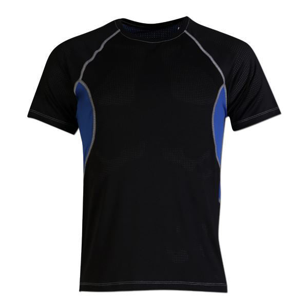 Coolmax Sports Tee - Black / Royal - End of Range-0