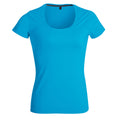 Ladies 150g Fashion Fit T-Shirt - Cyan - End Of Range