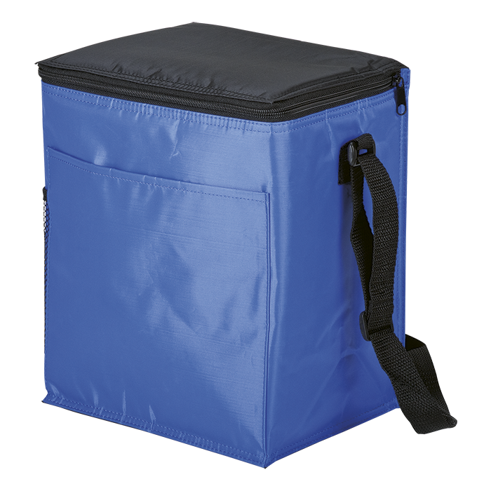 12 Can Cooler with 2 Exterior Pockets 70D PEVA Lining-1