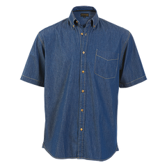 Denver Denim Shirt Short Sleeve Mens-1