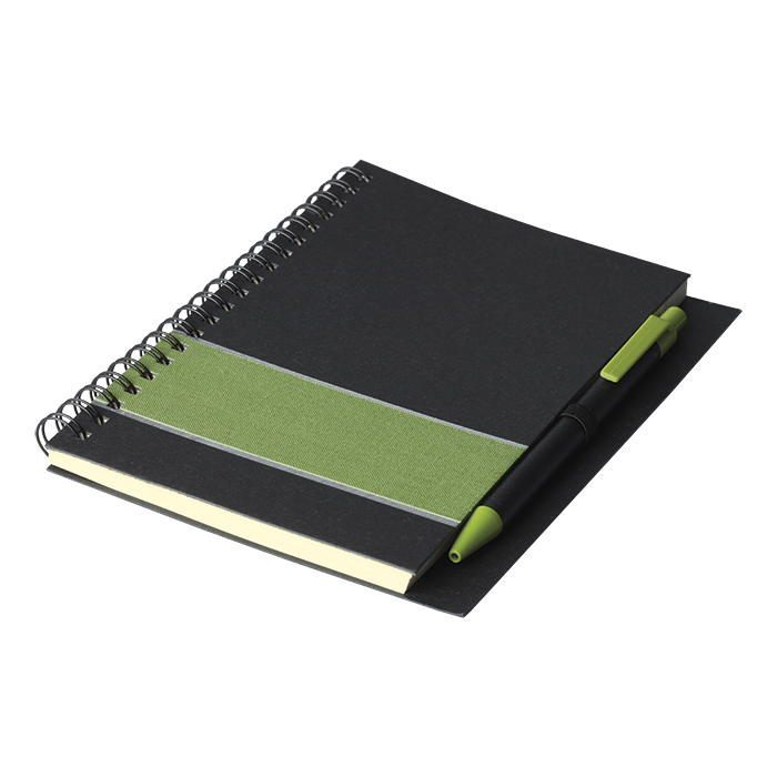 Coloured Stripe Notebook with Pen-1