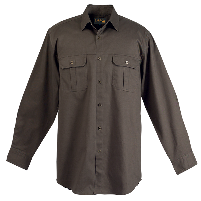 Bush Shirt Long Sleeve Mens-1