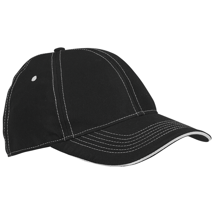 6 Panel Microfibre Stitch Cap-0