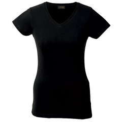 170g Slim Fit V-Neck T-Shirt Ladies-0