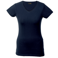 170g Slim Fit V-Neck T-Shirt Ladies-2