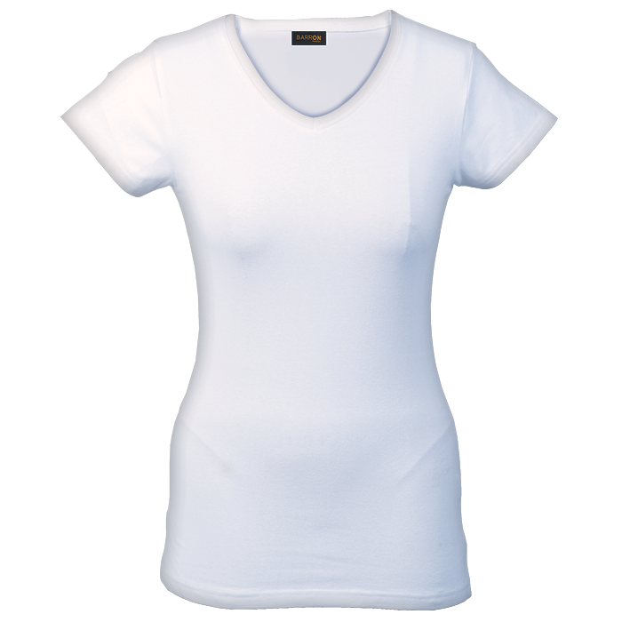 170g Slim Fit V-Neck T-Shirt Ladies-4