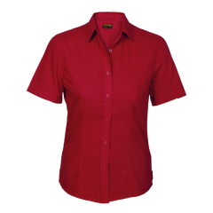 Basic Poly Cotton Blouse Short Sleeve Ladies-3