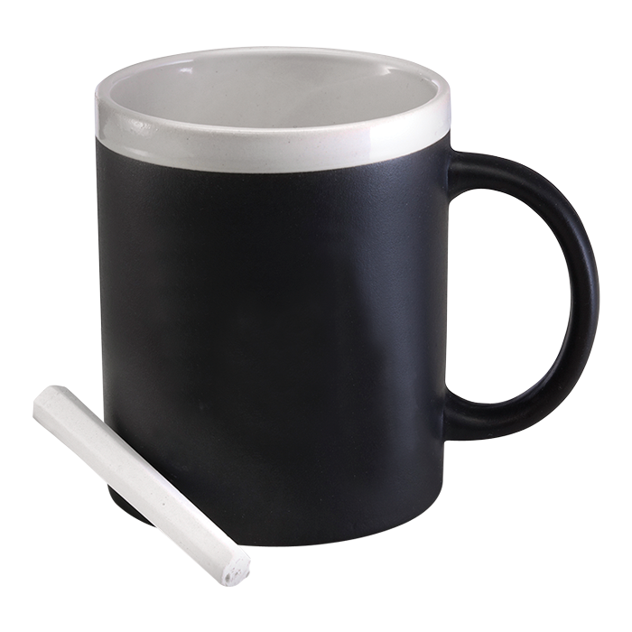 300ml Stoneware Chalk Board Mug-0