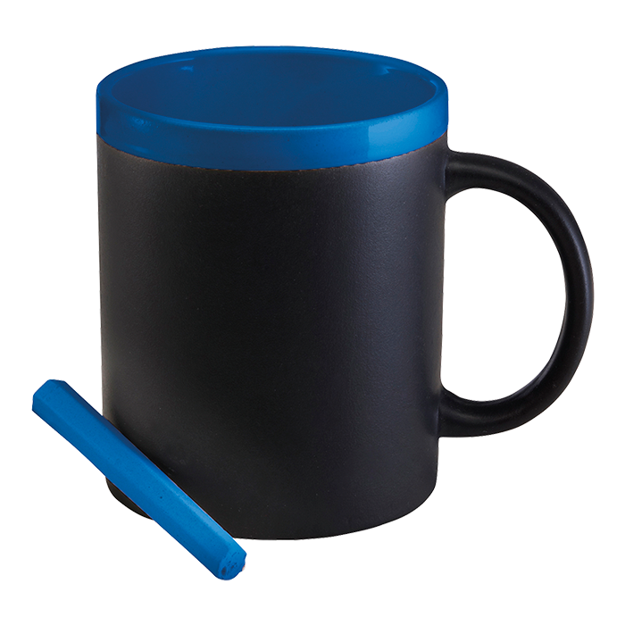 300ml Stoneware Chalk Board Mug-1