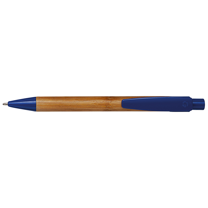 Bamboo Ballpoint Pen with Plastic Trims-1