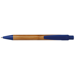 Bamboo Ballpoint Pen with Plastic Trims-1