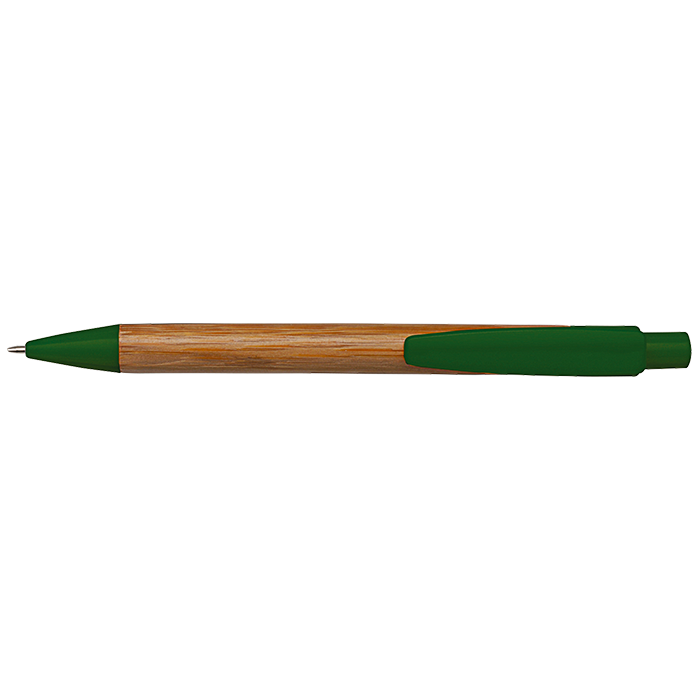 Bamboo Ballpoint Pen with Plastic Trims-2