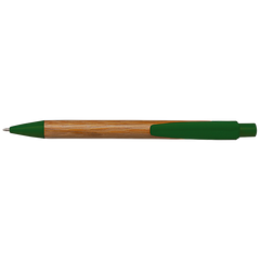 Bamboo Ballpoint Pen with Plastic Trims-2