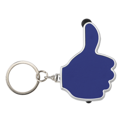 3 in 1 Thumbs Up Keychain with Stylus and LED Light-1