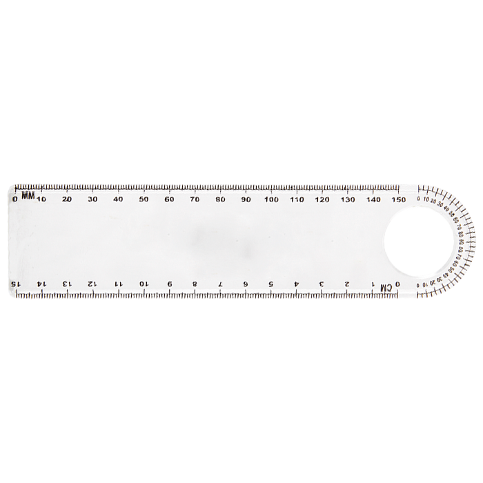 15cm Ruler with Protractor-0