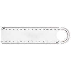 15cm Ruler with Protractor-0