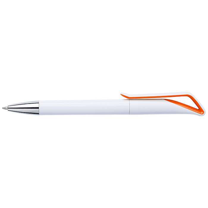 White Barrel Geometric Swan Shaped Ballpoint Pen-0