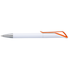 White Barrel Geometric Swan Shaped Ballpoint Pen-0