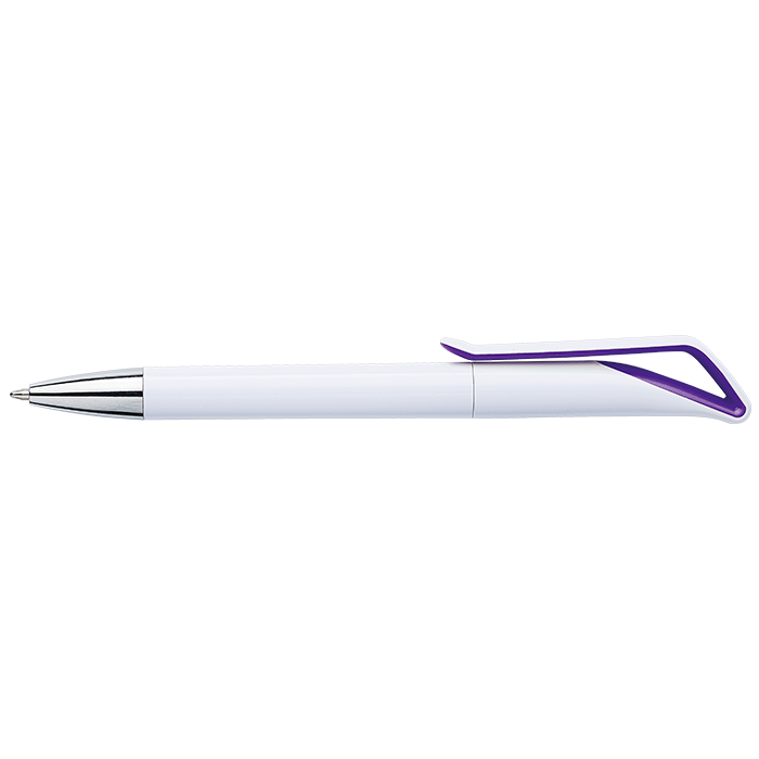 White Barrel Geometric Swan Shaped Ballpoint Pen-1