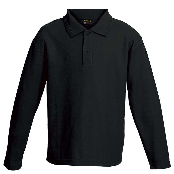 175g Pique Knit Long Sleeve Golfer Kiddies-0