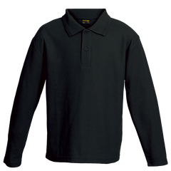 175g Pique Knit Long Sleeve Golfer Kiddies-0