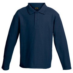 175g Pique Knit Long Sleeve Golfer Kiddies-1