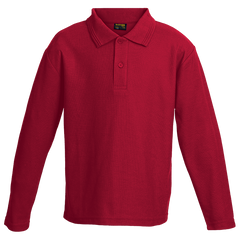 175g Pique Knit Long Sleeve Golfer Kiddies-2