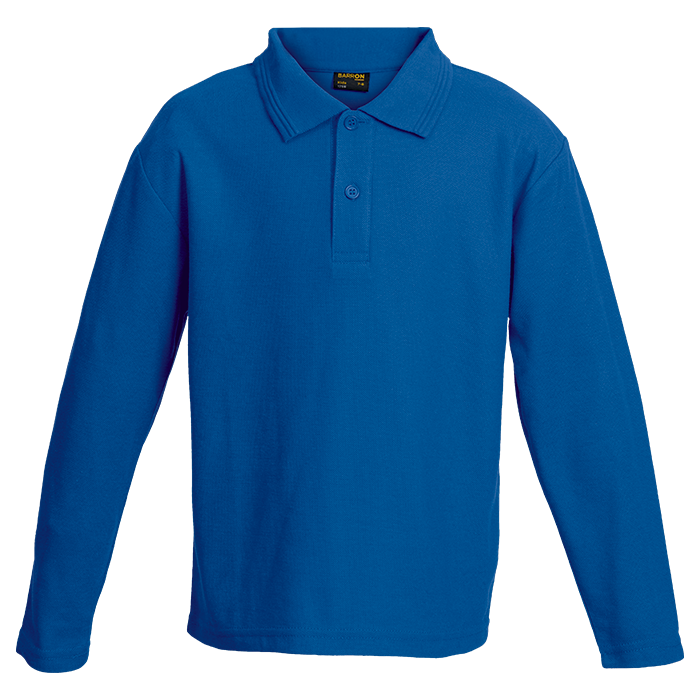 175g Pique Knit Long Sleeve Golfer Kiddies-3