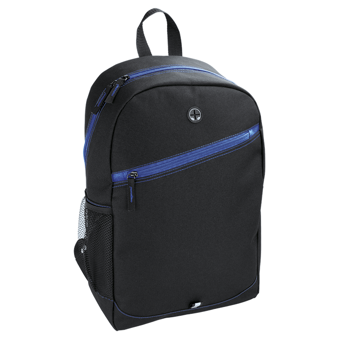 Backpack With Contrast Colour Diagonal Zip-0