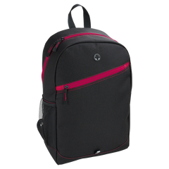 Backpack With Contrast Colour Diagonal Zip-1