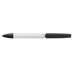 Twist Action Ballpoint Pen With White Barrel-0