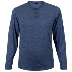 145g Henley Long Sleeve T-Shirt Mens-2