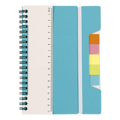 A5 Notebook With Sticky Notes And Ruler-0