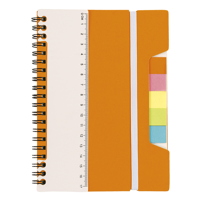 A5 Notebook With Sticky Notes And Ruler-2