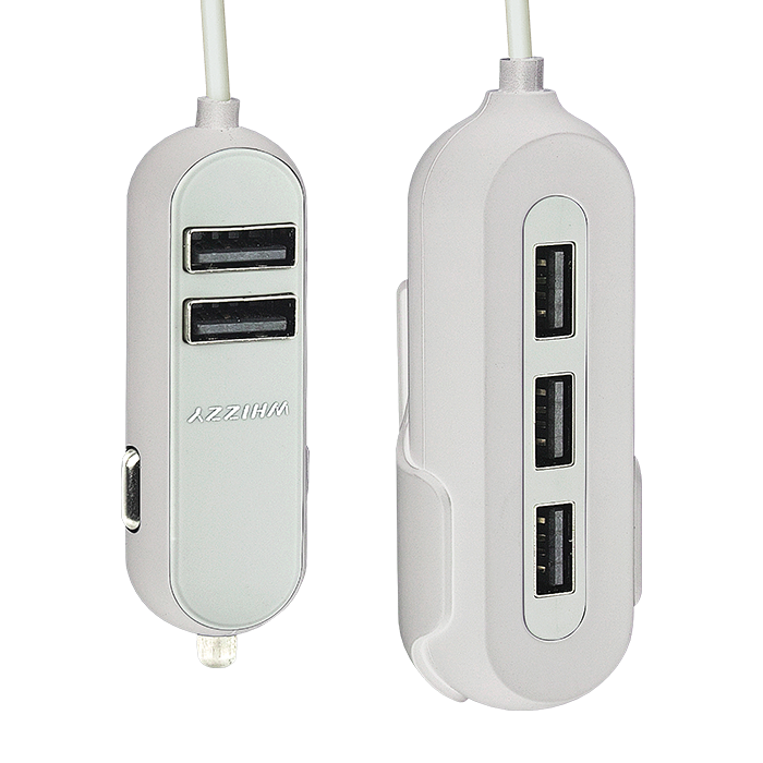 Whizzy 5 Port USB Car Charger-1