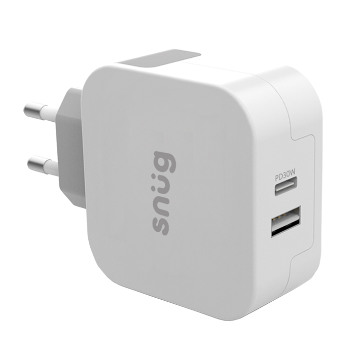 Snug Wall Charger PD 30W Two Ports-0